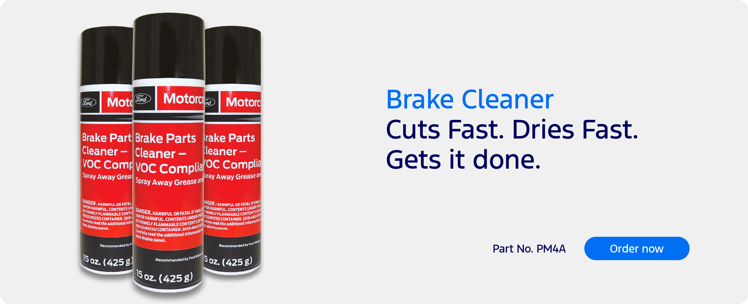 Brake Cleaner: available now
