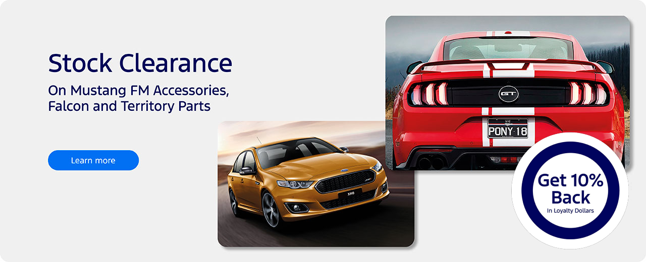 Stock Clearance on Mustang FM Accessories, Falcon and Territory parts